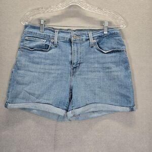 Levi’s Women’s Shorts Mid Length Cuffed Light Wash Jeans Denim Shorts Size 30